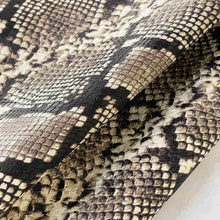 Load image into Gallery viewer, Products Beige-Gray Python Pattern Leather
