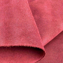 Load image into Gallery viewer, Bordeaux Corduroy Style Suede Leather