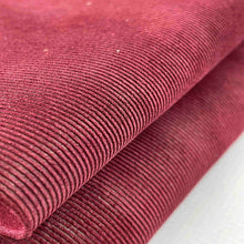 Load image into Gallery viewer, Bordeaux Corduroy Style Suede Leather