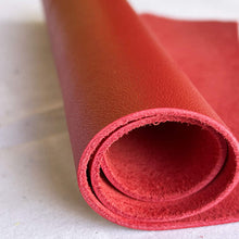 Load image into Gallery viewer, Ferrari Red Smooth Cowhide