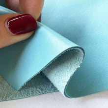 Load image into Gallery viewer, Turquoise Smooth Cowhide