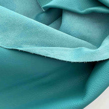 Load image into Gallery viewer, Turquoise Textured Upholstery Half-hide