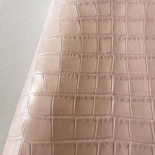 Load image into Gallery viewer, Baby Pink Croco Print Leather
