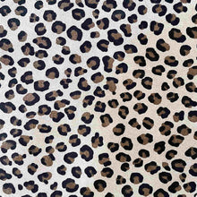 Load image into Gallery viewer, Beige Leopard Split Suede Leather