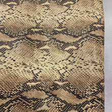 Load image into Gallery viewer, Beige Snake Print Leather
