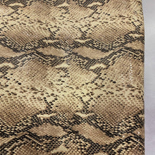 Load image into Gallery viewer, Beige Snake Print Leather