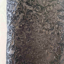Load image into Gallery viewer, Black Floral Print Leather