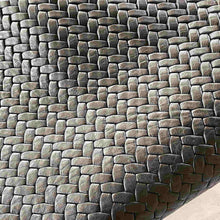 Load image into Gallery viewer, Black Woven Pattern Leather