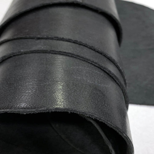 Black Waxed Crazy Horse Leather