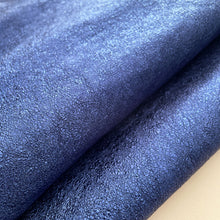 Load image into Gallery viewer, Blue Metallic Leather
