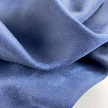 Load image into Gallery viewer, Blue Waxed Suede Leather