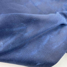 Load image into Gallery viewer, Blue Waxed Suede Leather