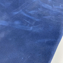 Load image into Gallery viewer, Blue Waxed Suede Leather