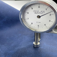 Load image into Gallery viewer, Blue Waxed Suede Leather