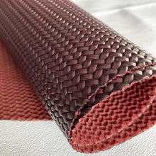 Load image into Gallery viewer, Bordeux Woven Stamped Leather