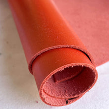 Load image into Gallery viewer, Bright Orange Smooth Cowhide
