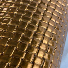 Load image into Gallery viewer, Bronze glossy stamped leather