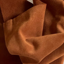 Load image into Gallery viewer, Cognac Brown Split Suede Leather