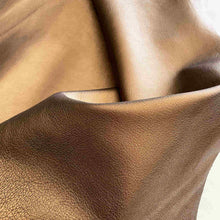 Load image into Gallery viewer, Copper Metallic Textured Leather