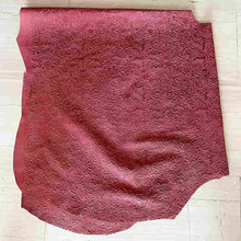 Load image into Gallery viewer, Coral Pink Floral Print Leather