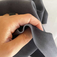 Load image into Gallery viewer, Dark Gray Split Suede Leather