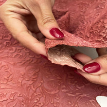 Load image into Gallery viewer, Dusty Rose Floral Leather