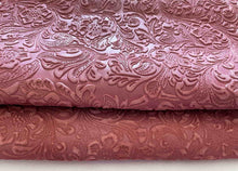 Load image into Gallery viewer, Dusty Rose Floral Leather
