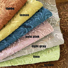 Load image into Gallery viewer, SUEDE FLORAL LEATHER