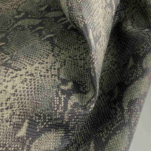 Load image into Gallery viewer, Green Snake print matte Leather