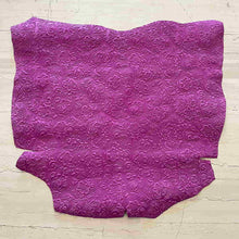 Load image into Gallery viewer, 2 Pieces Fuchsia Floral Leather