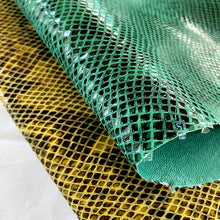 Load image into Gallery viewer, Glossy Snake Pattern Leather