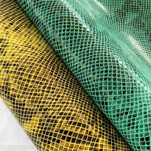 Load image into Gallery viewer, Glossy Snake Pattern Leather