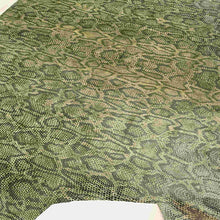 Load image into Gallery viewer, Green Snake Patterned Leather
