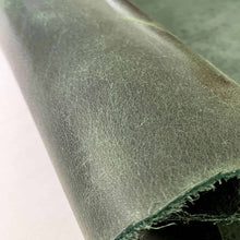 Load image into Gallery viewer, Green Waxed Crazy Horse Leather
