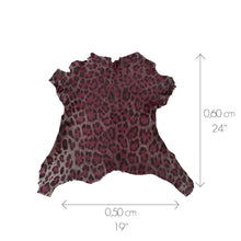 Load image into Gallery viewer, Cherry Leopard Patterned Ponyskin
