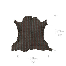 Load image into Gallery viewer, Orange Striped Patterned Ponyskin