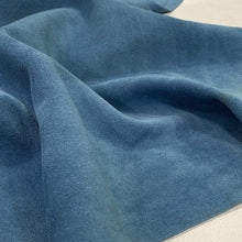 Load image into Gallery viewer, Blue Denim Split Suede Leather