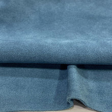 Load image into Gallery viewer, Blue Denim Split Suede Leather