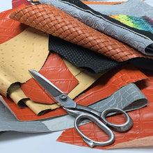 Load image into Gallery viewer, Stamped&Printed leather scraps 1kg