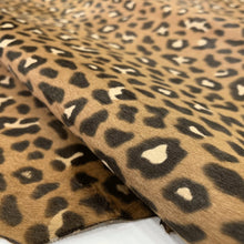 Load image into Gallery viewer, Light Brown Leopard Pony leather