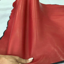 Load image into Gallery viewer, Red Stretch Napa leather