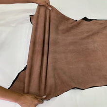 Load image into Gallery viewer, Puce Strech Suede Lambskin