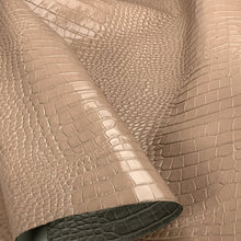 Load image into Gallery viewer, Nude Croco Print Leather