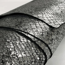 Load image into Gallery viewer, Silver Metallic Snake Print
