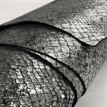 Load image into Gallery viewer, Silver Metallic Snake Print