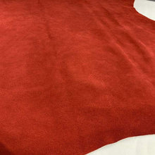 Load image into Gallery viewer, Red Split Suede Leather