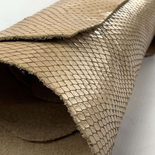 Load image into Gallery viewer, Beige Nude Scale print Leather