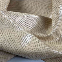 Load image into Gallery viewer, Beige Nude Scale print Leather