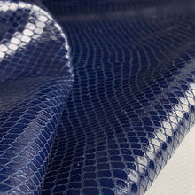 Load image into Gallery viewer, Dark Blue Glossy Snake Print