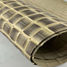Load image into Gallery viewer, Beige Woven Stamped Leather